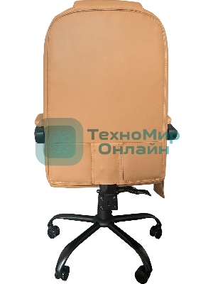 Кресло Cactus CS-CHR-OC05M-BR бежевый, экокожа, подголовник