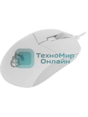 Мышь проводная MSI Clutch GM11 белый, 5000 dpi, USB, кнопки - 6