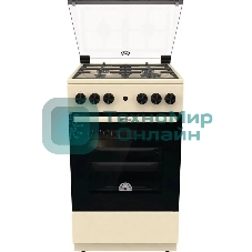 Плита газовая Gorenje GG5A21BEF бежевый, конфорок 4 газовых, духовка 70 л, 50 см x 85 см x 59.4 см