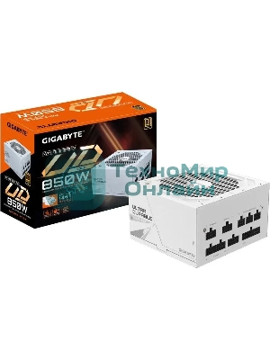 Блок питания Gigabyte ATX 850W GP-UD850GM 80 PLUS gold (20+4pin) APFC 120мм fan 8xSATA Cab Manag RTL
