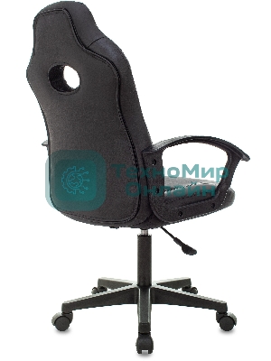 Кресло Бюрократ Zombie 11LT черный, экокожа, 120 кг, механизм качания