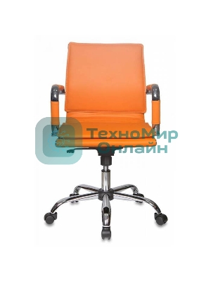 Кресло Бюрократ CH-993-Low/orange оранжевый, экокожа