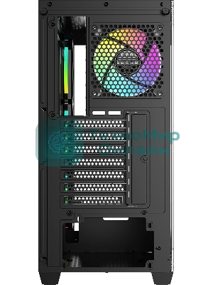 Компьютерный корпус Ocypus Gaммa C72 BK ARGB ATX/win/black/4 ARGB fans/no PSU/Tempered Glass