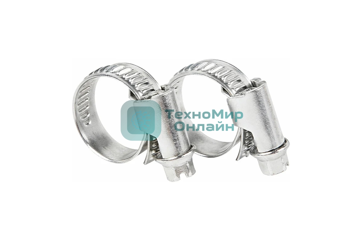 Хомут стальной Rexant червячный 12-20