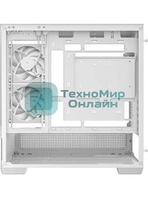 Компьютерный корпус Deepcool CG380 3F WH без БП, боковое окно (панорама), 3x120мм ARGB PWM вентилятора, белый, mATX
