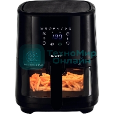Аэрофритюрница Ariete Air fryer 4626/00 черный, 1300 Вт, 6 л, сенсор, 8 программ