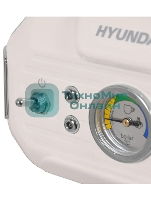 Кофеварка рожковая Hyundai HEM-5300 бежевый/серебристый, исп. кофе - молотый, 1.5 л, 850 Вт, 20 бар