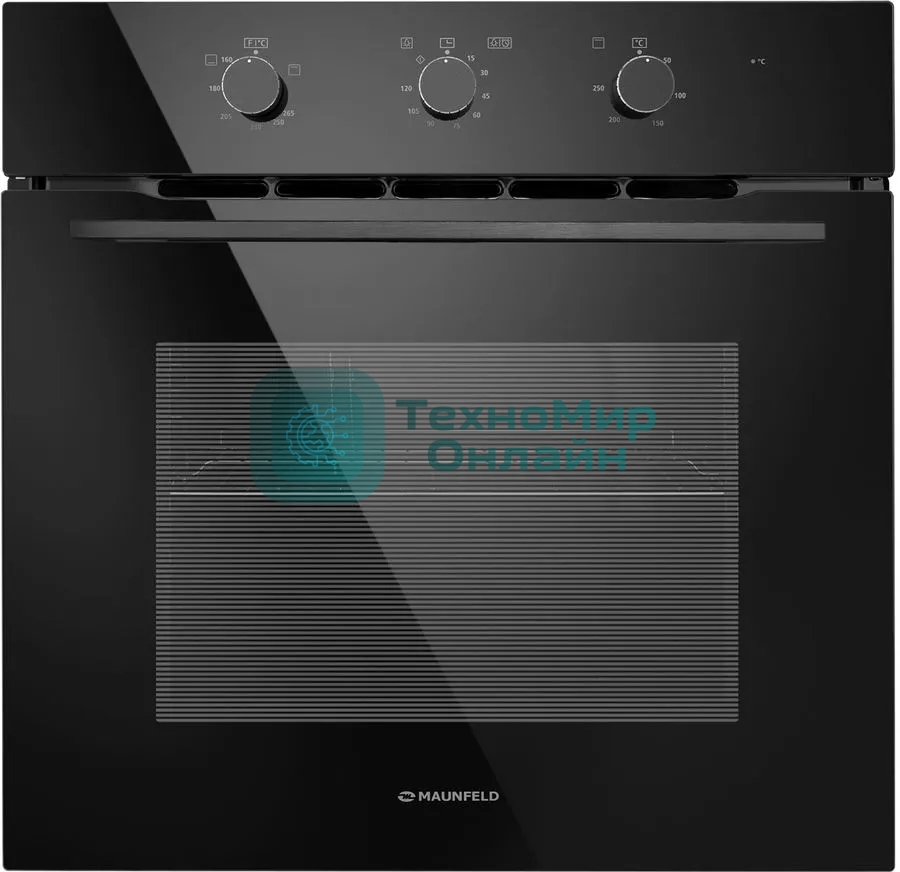 Шкаф духовой газовый с электрическим грилем Maunfeld MOGS703B2, встраиваемый