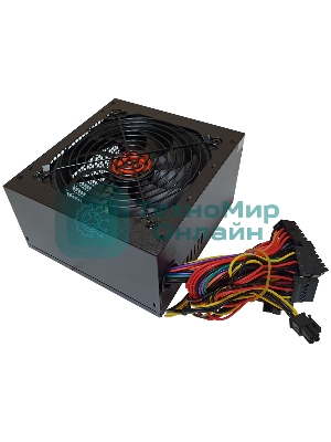 Блок питания Ginzzu SB500, 500Вт, 120мм, черный