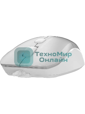 Мышь проводная A4Tech Fstyler FM26S серебристый/белый, 1600 dpi, USB, кнопки - 4