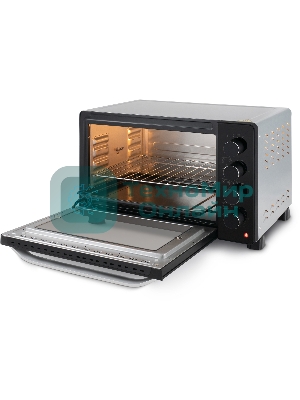 Мини-печь Hyundai MIO-HY081 38 л, 2000 Вт, серебристый/черный