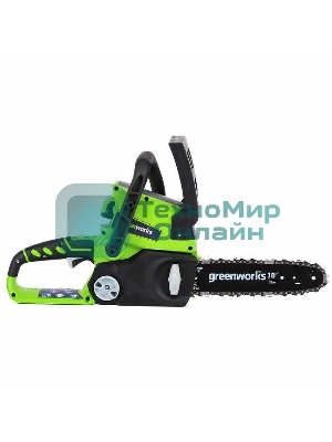 Цепная пила аккумуляторная GreenWorks G24CS25K2, 24V, 25 см, c АКБ 2Ач и ЗУ (2007707UA)