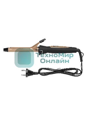 Щипцы для завивки волос BBK BST2500 черный/шампань, 19 мм, 200 °C, 1 режим