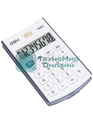 Калькулятор карманный Deli E39217/BLUE синий 8-разр.