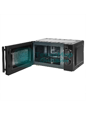 Микроволновая печь Delta DL-85L20 черный, 20 л, 700 Вт, переключатели - поворотный механизм