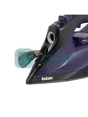 Утюг BBK ISE-2413 (B/V) черный/фиолетовый, 2400 Вт, 40 г/мин, 140 г/мин, 450 мл