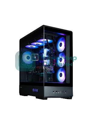 Компьютерный корпус ZALMAN P50 DS, ATX, черный, WINDOW, 2x3.5