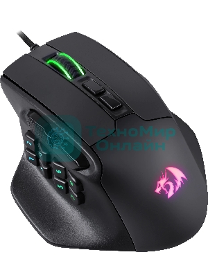 Мышь проводная REDRAGON Aatrox черный, 12400 dpi, USB, кнопки - 15