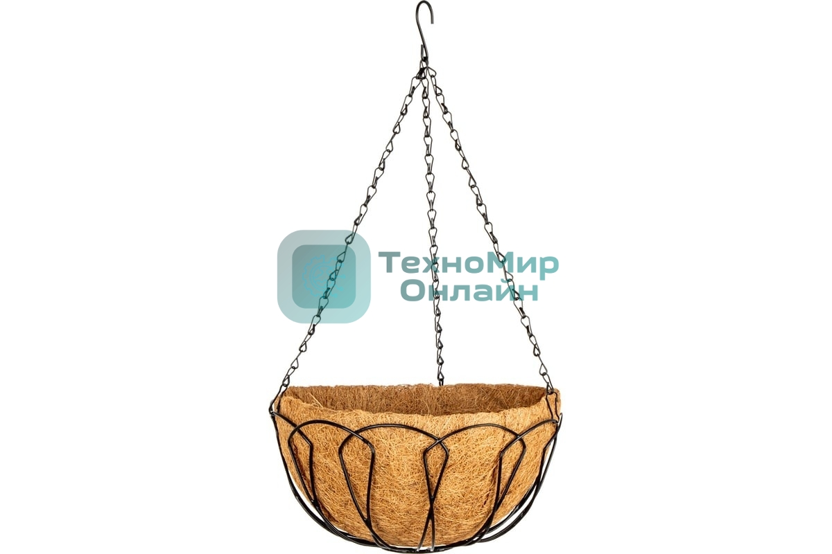 Кашпо подвесное Palisad, с кокосовой корзиной, диаметр 30 см
