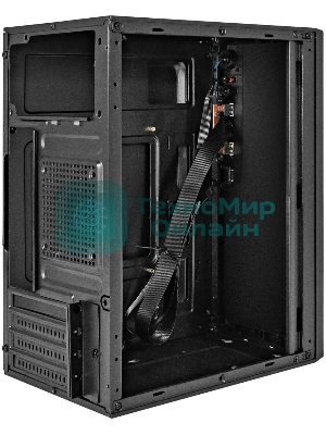Компьютерный корпус Minitower ExeGate BAA-308-UNS500 (mATX, БП UNS500 с вент. 12см, 2хUSB, HD Audio, черный)