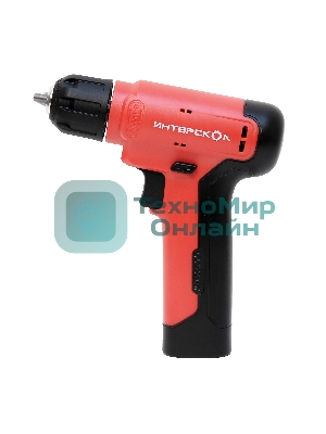 Дрель-шуруповерт ИНТЕРСКОЛ ДА-7,2ЭР 20, 7,2 В, 0,8 Ач, 20 Нм, щеточный