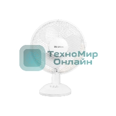 Вентилятор настольный Blackton Bt F1117 White (1 ч/б коробка) 30 Вт
