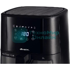 Аэрофритюрница Ariete Air fryer 4626/00 черный, 1300 Вт, 6 л, сенсор, 8 программ