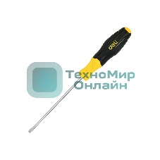 Отвертка шлицевая Deli DL6361501N 6х150мм сталь Cr-V, двухкомпонентная прорезиненная рукоять