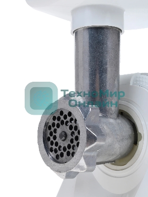 Мясорубка электрическая Ротор Дива-Р ЭМШ 35/300-2 белый, 1500 Вт, 0.6 кг/мин, реверс, насадки - 2