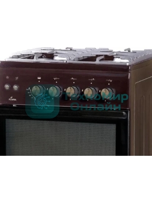 Плита комбинированная Flama L FK 1412 коричневый, конфорок 4 газовых, духовка 50 л, 50 см x 85 см x 60 см