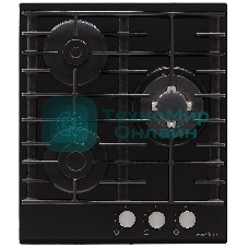 Газовая варочная поверхность Krona HAGEL 45 BL W черный