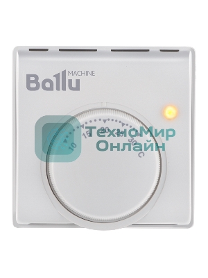 Комплект обогреватель инфракрасный Ballu BIH-GSW-1.0 + BMT-1 белый, 1000 Вт, 20 м2, термостат