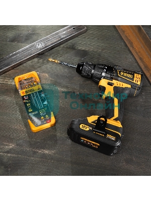 Набор сверл по металлу Denzel 2-3-4-5-6-8 мм, HSS-Tin, Golden Tip, 6 шт