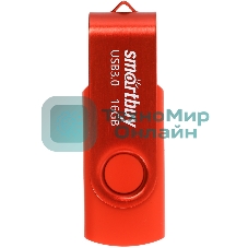 Флешка USB SmartBuy Twist Red (SB016Gb3TWR), 16Gb, USB 3.0, R/W 70/40, красный