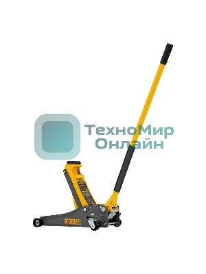 Домкрат Denzel гидравлический подкатной, 2,5 т, 85-430 мм, быстрый подъем, низкий подхват, проф.