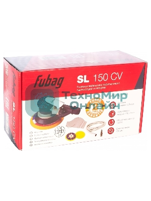 Пневмошлифмашина орбитальная Fubag SL150CV 100180 с пылеотводом с набором 130л/м 10000об мин 6.3 бар 150мм