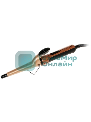 Щипцы для завивки волос Centek CT-2089 черный/золотистый, 13-25 мм, 200 °C, 1 режим