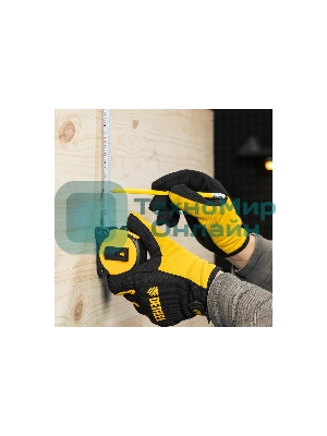 Рулетка Denzel 5м х 25мм, двухкомп. корпус, магнитный обрезиненный зацеп