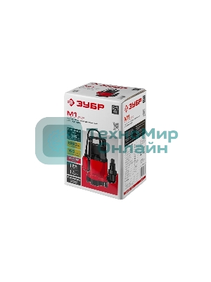 Насос ЗУБР НПГ-М1-550мастер м1 погружной дренажный для грязной воды d частиц до 35мм 550Вт 160л/м