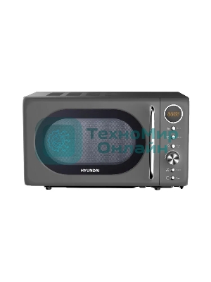 Микроволновая печь Hyundai HYM-D3036 серый/серебристый, 20 л, 700 Вт, переключатели - кнопки/поворотный механизм
