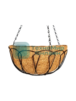Кашпо подвесное Palisad, с кокосовой корзиной, диаметр 30 см
