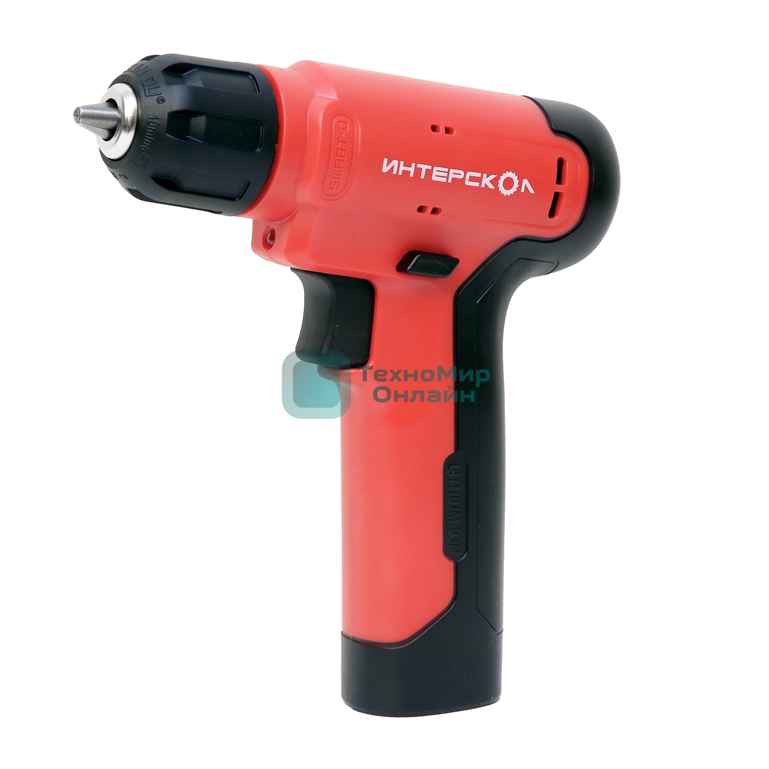 Дрель-шуруповерт ИНТЕРСКОЛ ДА-7,2ЭР 20, 7,2 В, 0,8 Ач, 20 Нм, щеточный