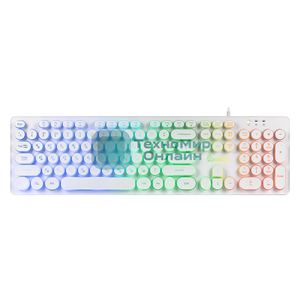 Клавиатура проводная игровая Smartbuy (SBK-329U-W) ONE 329 USB белый
