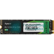 Накопитель SSD Apacer AS2280P4, 512Gb, M.2 2280, PCIe 3.0 x4, NVMe, R/W 2100/1500