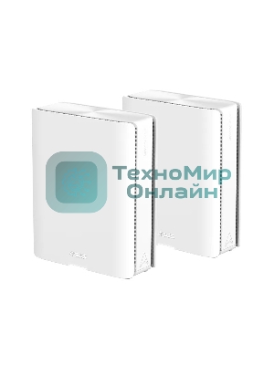 Маршрутизатор ASUS BQ16 (W-2-PK) (BQ16 (W-2-PK)/EU) WiFi 7 2х10G 3 х1G USB 11529+5764+5764+1376Mbps 6GHz/5GHz/2.4GHz 