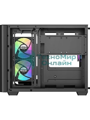 Компьютерный корпус Ocypus Iota C50 BK Curve ARGB Digital mATX без БП (Iota-C50-BKD300CD-GL)