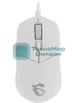 Мышь проводная MSI Clutch GM11 белый, 5000 dpi, USB, кнопки - 6