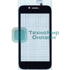 Сенсорное стекло (тачскрин) YZ-CTP183-FPC-V3.0, черное