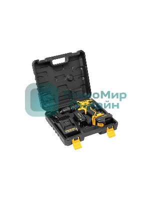 Дрель-шуруповерт аккумуляторная Denzel CDL-12-02BM, 12В, 2 АКБ