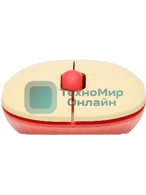 Мышь беспроводная Acer OMR205 бежевый/розовый, 1200 dpi, радиоканал, USB, кнопки - 3